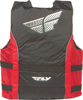 FLY VEST NYLON RED YTH - Click Image to Close