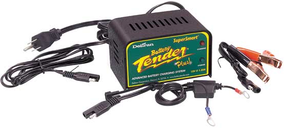BATTERY TENDER LEADS W/CLAMPS BLACK